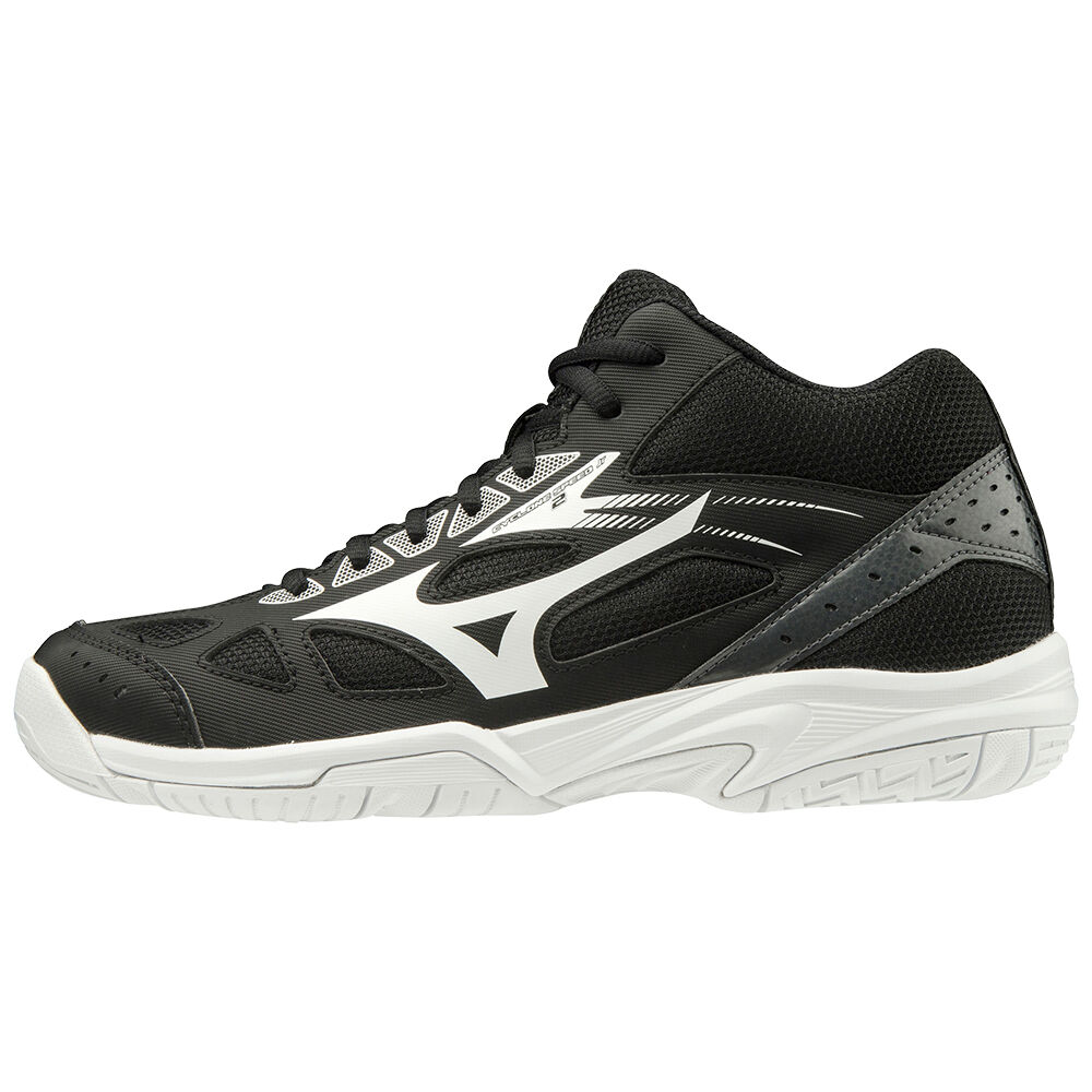 Tenis Para Voleibol Mizuno Cyclone Speed 2 Mid Para Hombre Negros/Blancos/Grises Oscuro 9324087-TK